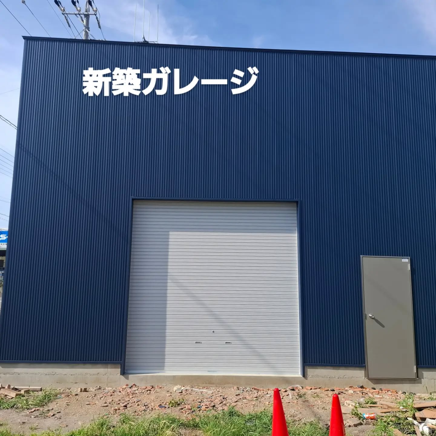 新築ガレージ