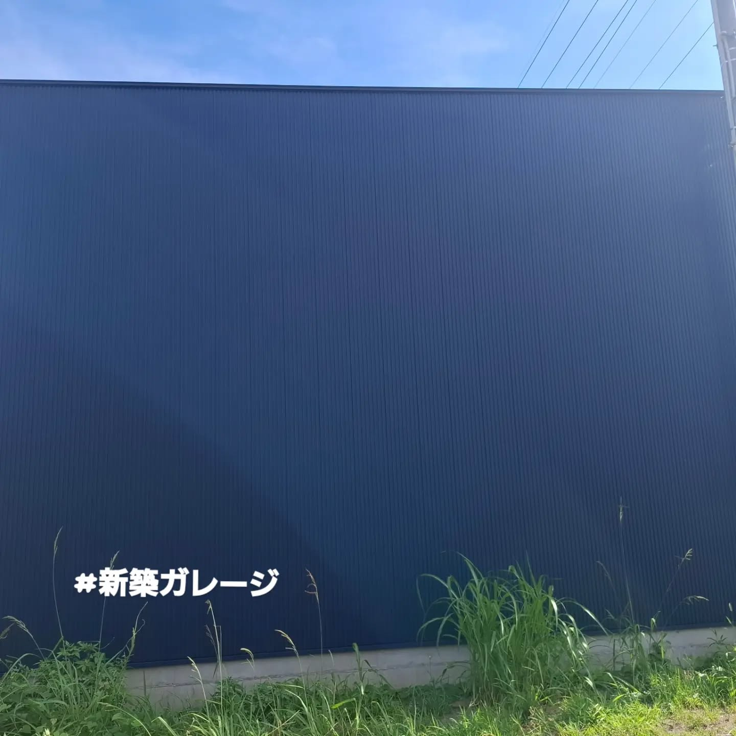 新築ガレージ