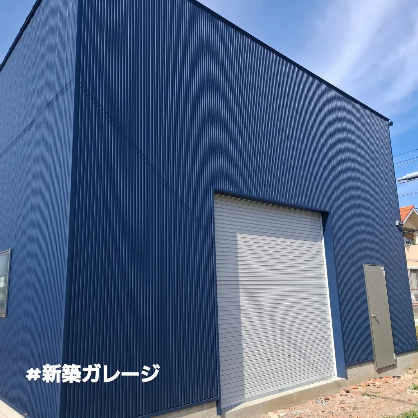 新築ガレージ